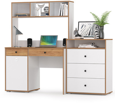 Вуди Компоновка № 49, цвет белый премиум/дуб крафт золотой, ШхГхВ 180х52,7х158,7 см., универсальная сборка