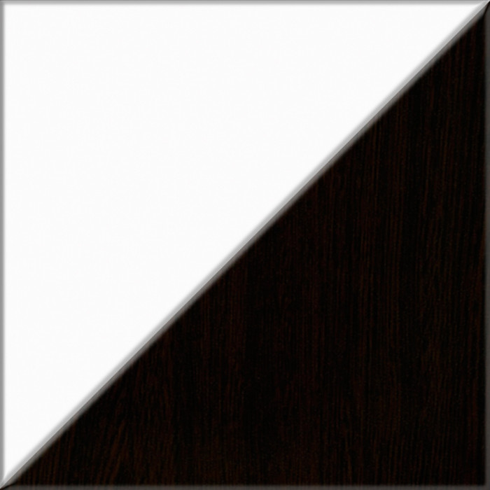 Прихожая П-6 Компоновка № 50, цвет венге/фасады МДФ белое дерево фрезеровка ромб, ШхГхВ 150х50х210 см., универсальная сборка