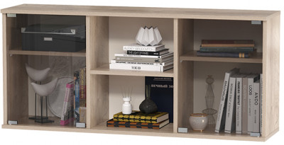 Бостон 10.51 Шкаф навесной, дуб эндгрейн элегантный