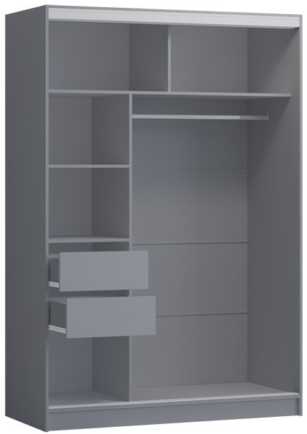 Шкаф-купе Альянс-10 ЛДСП 1700 (графит)