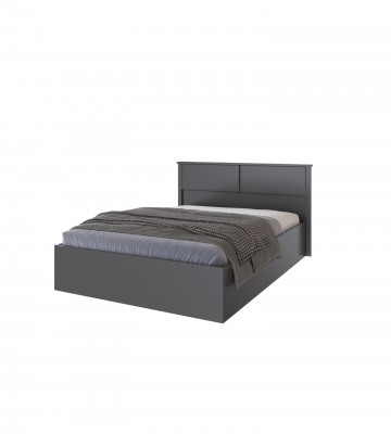 Толедо Кровать 140 графит серый, ПМ
