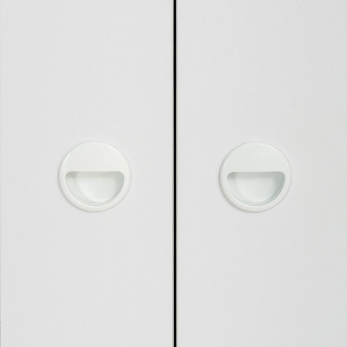 Вуди Компоновка № 51, цвет белый премиум/дуб крафт золотой, ШхГхВ 266х52,7х180,3 см., универсальная сборка