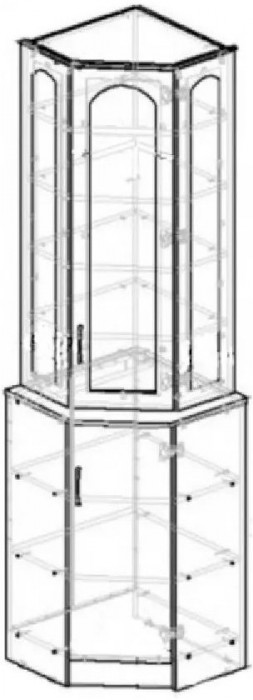 Буфет Констанция угловой (Джинс)