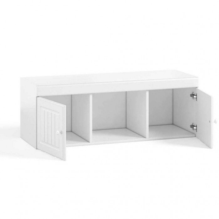 Полка навесная Монако МН-13 белое дерево