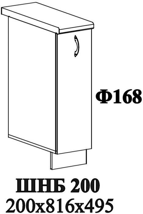 Ф-168 Катрин (ШН 200) МДФ софт вайт