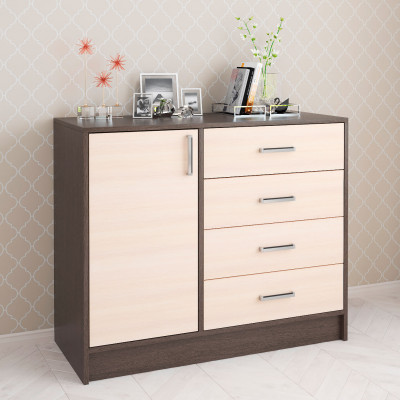 Комод Катрин 6 (1000*830*425) венге/дуб молочный