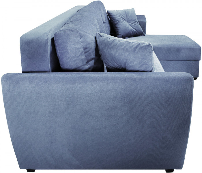 Диван УГЛОВОЙ Амстердам велюр серый 160 НПБ