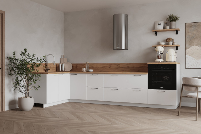 КГ Угловой 1500х3150 (без пм) , Белый софт матовый  Арника РМ в.3