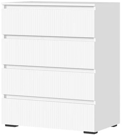 Хелен КМ 02 Комод 802 4 ящика (0,802х0,958х0,460) белый супермат/белый