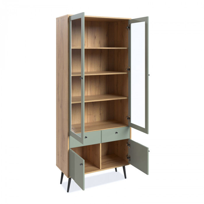 Шкаф-витрина 2-х дверная Вега Саксония