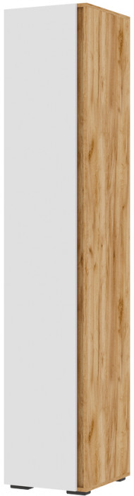 Хелен ПН 01 Пенал закрытый (0,400х2,100х0,460) белый/дуб крафт золото