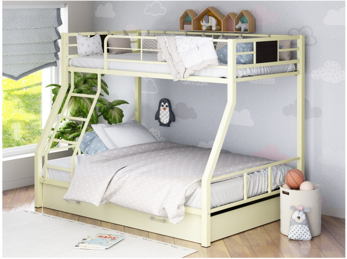 Двухъярусная кровать Гранада-1Я (Черный, Венге)