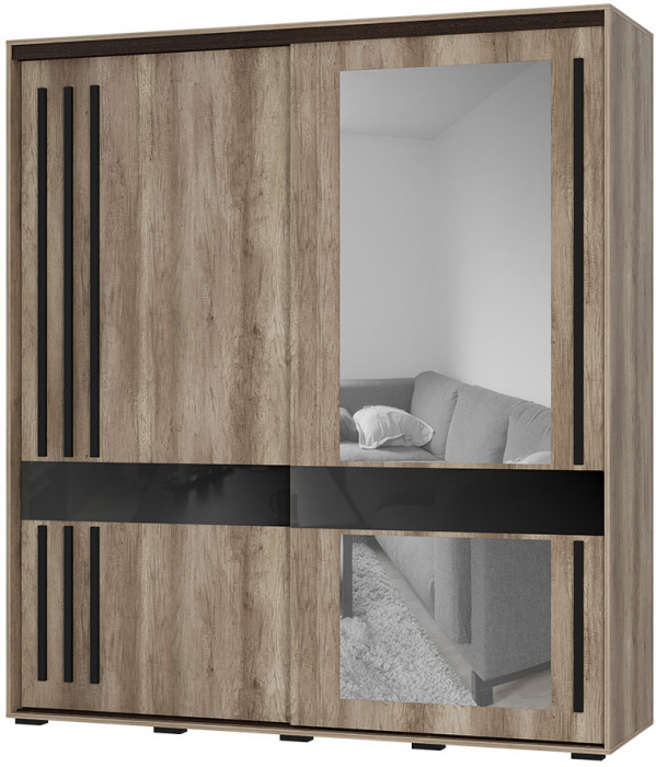 Шкаф-купе Крафт-8, Дуб Каньон