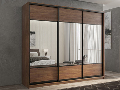 Шкаф-купе Кааппи 6 Морское Дерево Винтаж 180х45х230 см