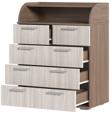 Комод К-1 шимо темный/шимо светлый
