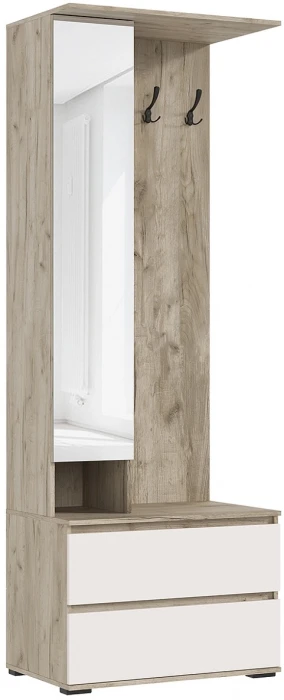 Прихожая Норд, Крафт серый/Кашемир