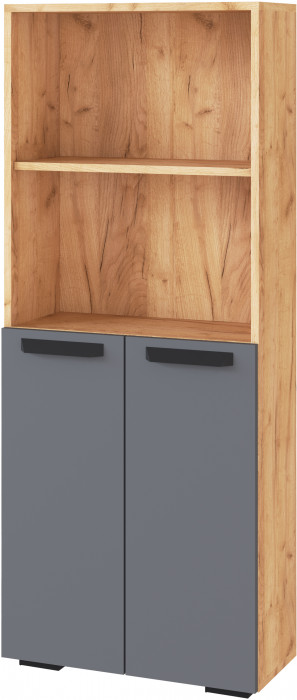 Модульный Офис Квартет-13, композиция 4, Дуб крафт золотой/Графит серый