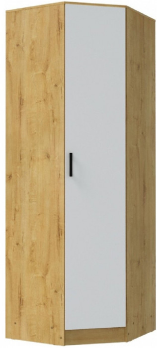 Модульная спальня Эко, композиция 3 (Белый гладкий, Дуб Вотан)