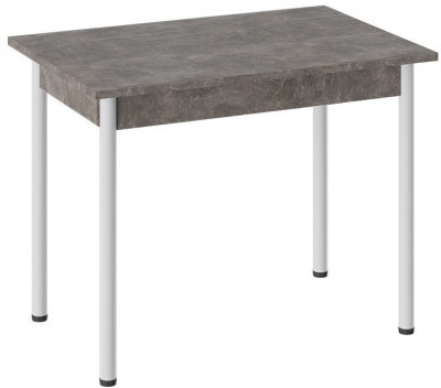 Родос Тип 1 стол с опорой d40 (Белый муар/Ателье темный)