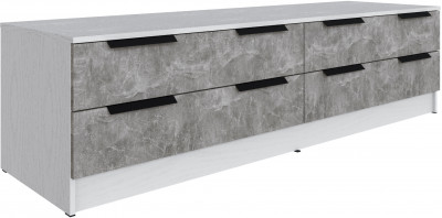 Тумба ТВ Мадрид №1 (1,8), Белый/Ателье светлое