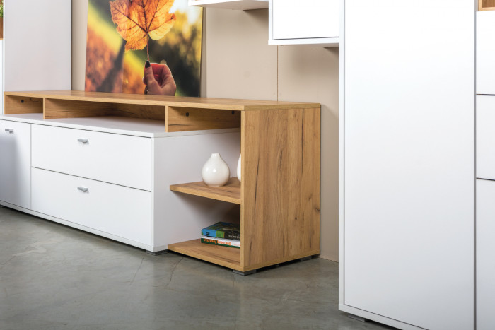 Бэль № 02, цвет дуб крафт золотой/белый премиум, ШхГхВ 171х43х180 см., НЕ универсальная сборка