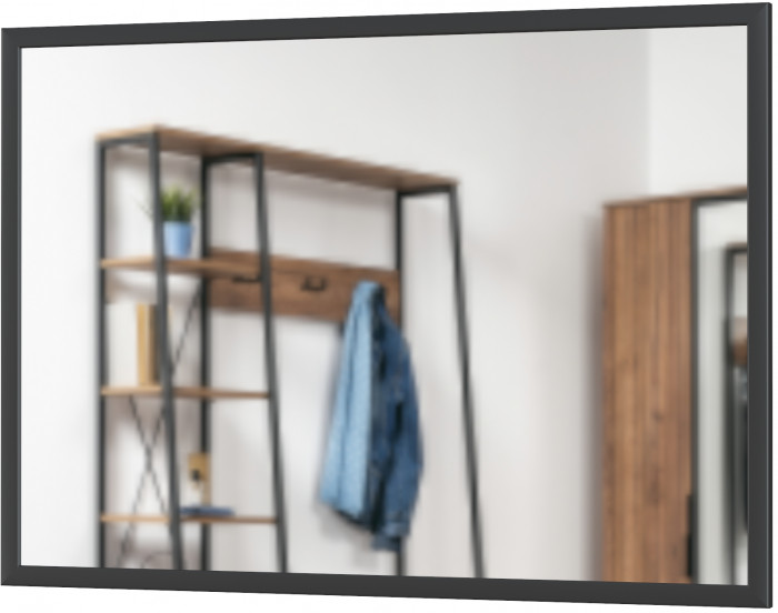 Гранд 17.04 Зеркало, цвет чёрный, ШхГхВ 59х2,2х82 см., горизонтальное или вертикальное крепление