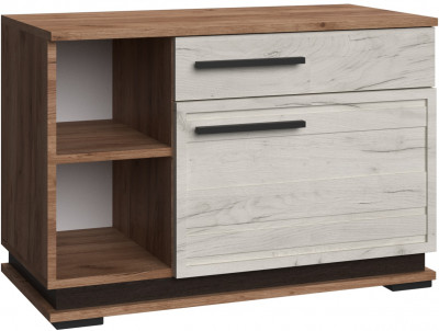 Модена Тумба МТ-31 дуб крафт табачный/дуб крафт белый/венге