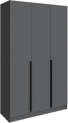 Шкаф Мадрид (1,4) без зеркала, Графит серый