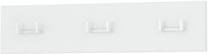 Октава 15.14.02 Вешалка, цвет белый шагрень, ШхГхВ 64,7х4,7х15 см.