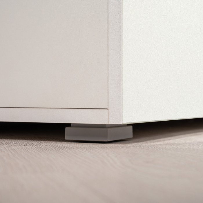 Октава Прихожая 31, цвет белый шагрень/дуб крафт золотой/фасады МДФ белый шагрень, ШхГхВ 193,7х35,4х197,6 см., универсальная сборка