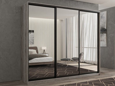 Шкаф-купе Кааппи 1 Эвок Окаменелый 220х45х230 см