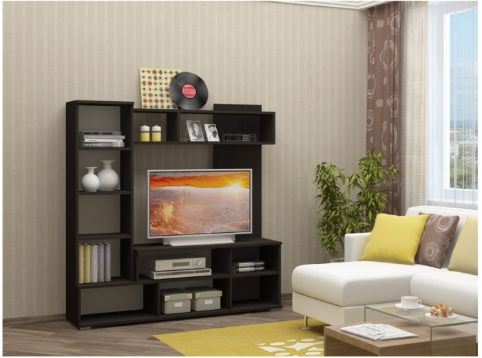 Гостиная Мини ЛДСП (Венге / дуб беленый)