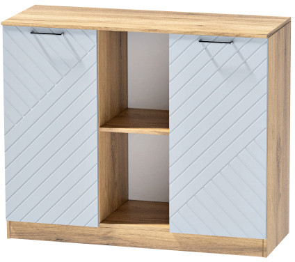 Комод №4 "Иннэс-7", Крафт золотой/Монблан Р-826