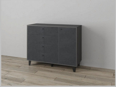 Комод Катрин-13 графит/гранит лофт