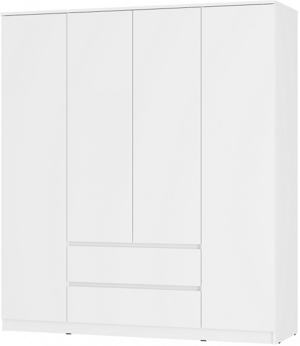 Шкаф для одежды и белья Симпл ШК-13, белый