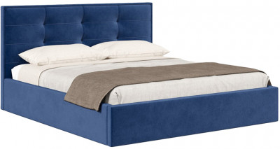 Кровать с подъёмным механизмом 1600 Римини, темно-синий