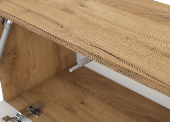 Тумба Байкал, Дуб золотой, Белый матовый