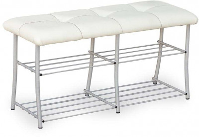 Обувница МС-7 белое золото/крем