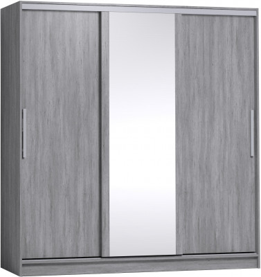 Шкаф-купе с зеркалом Strike 2000 Atelier светлый