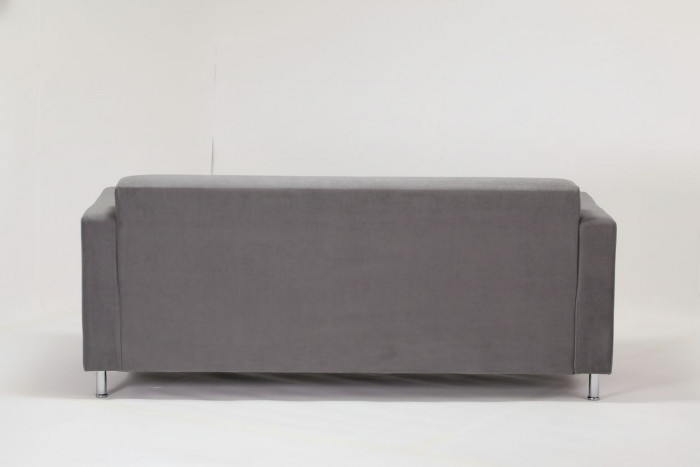 Диван прямой Томи, 160 см, велюр, серый графит