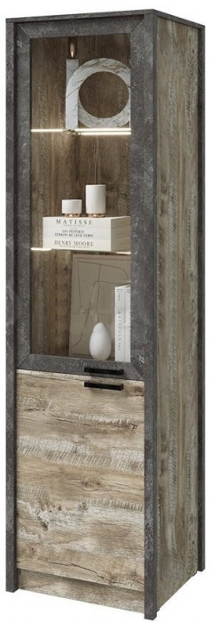 Модульная гостиная Амели (Дуб Юкон / Бетон темный)