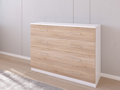 Комод 05/23 120х40х90 Белый/Сонома
