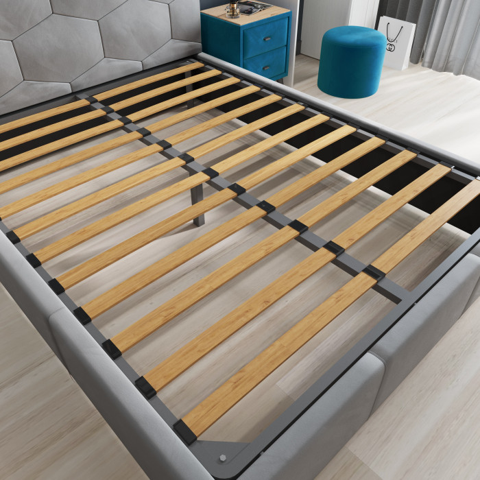 Манука Кровать интерьерная 160 винный, ортопед