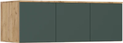 Норд Композиция Шкафов с антресолями + Терминал, Крафт золотой/Изумрудный