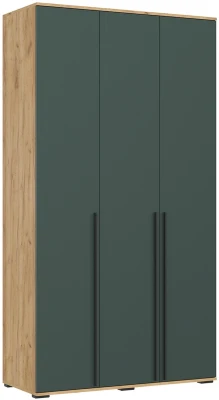 Норд Композиция Шкафов с антресолями + Терминал, Крафт золотой/Изумрудный