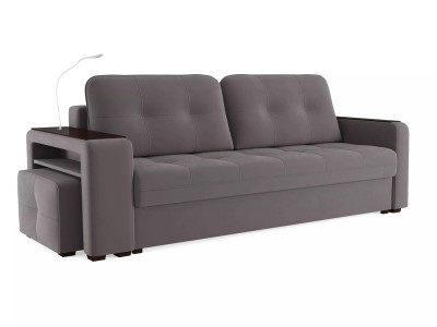 Диван Smart 4 пуф слева Б4-3т-Б3 СК Велюр Velutto 19