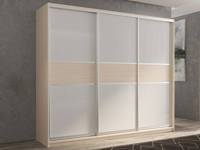 Шкаф-купе Кааппи 11 Дуб молочный 210х60х230 см