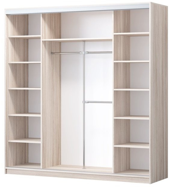 Шкаф-купе Альянс-3 ЛДСП (Ясень шимо светлый)