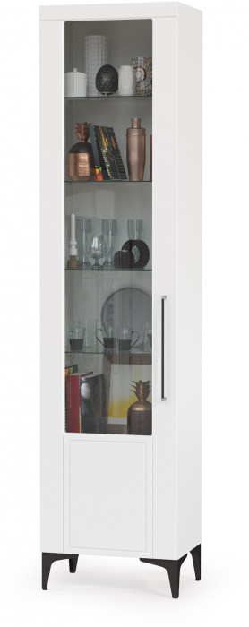 Валенсия Гостиная № 114, ЛДСП белый шагрень/МДФ белый шагрень