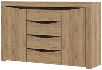 Спальня &quot;Паола&quot; КМ 702 (1600х1005х435 мм) дуб крафт золото